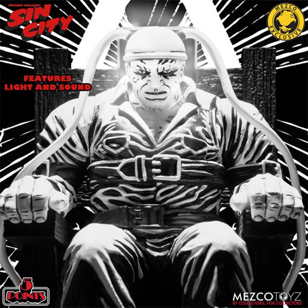 Mezco Sin City The Hard Goodbye Death Row Marv 3.75 Inch Action Figure